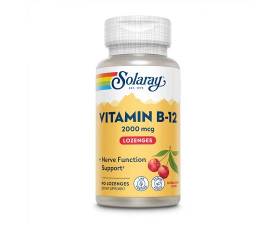 Придбати Vitamin B-12 2000mcg - 90 lozenges Natural Cherry, image , характеристики, відгуки