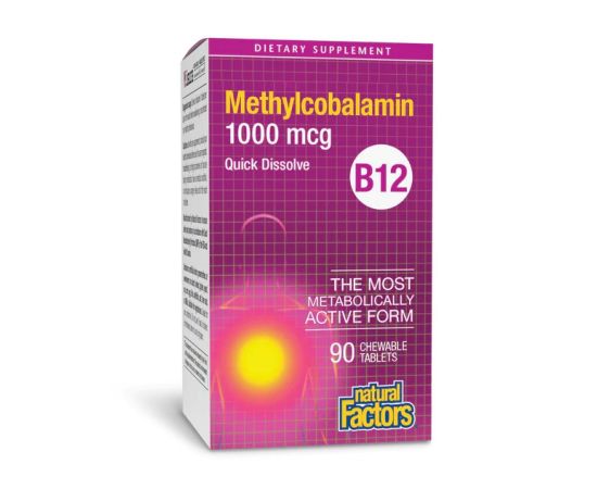 Придбати B12 Methylcobalamin 1000 mcg - 90 tabs, image , характеристики, відгуки