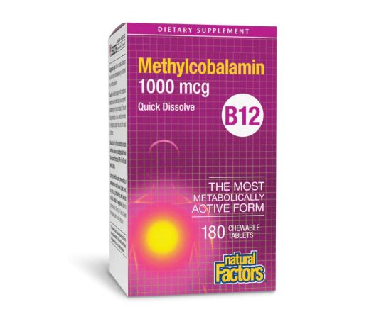 Придбати B12 Methylcobalamin 1000 mcg - 180 tabs, image , характеристики, відгуки