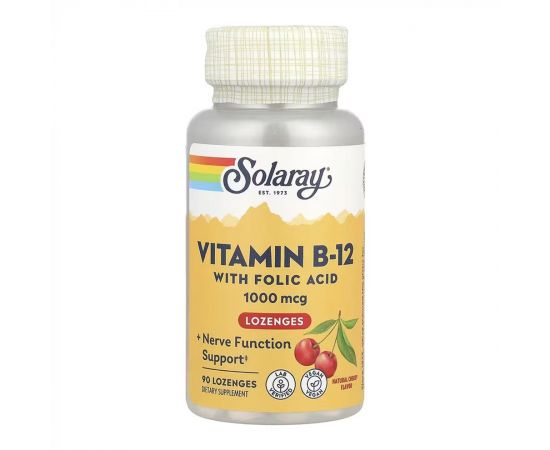 Придбати Vitamin B-12 1000mcg - 90 lozenges, image , характеристики, відгуки