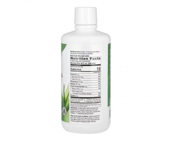 Придбати Aloe Vera Leaf Juice - 1000ml, image , зображення 2, характеристики, відгуки