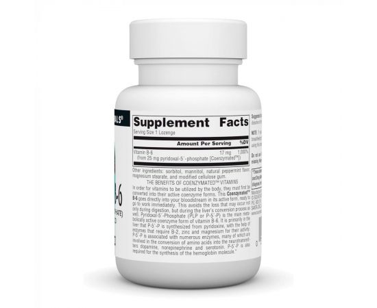 Придбати Coenzymated™ Vitamin B-6 25 mg - 60 lozenges, image , зображення 2, характеристики, відгуки