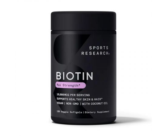 Придбати Biotin 10,000mcg - 120 veg softgels, image , характеристики, відгуки