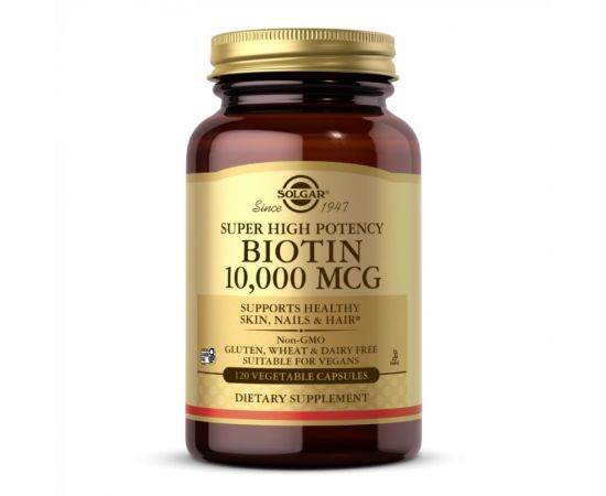 Купить Biotin 10,000mcg - 120 vcaps, фото , характеристики, отзывы