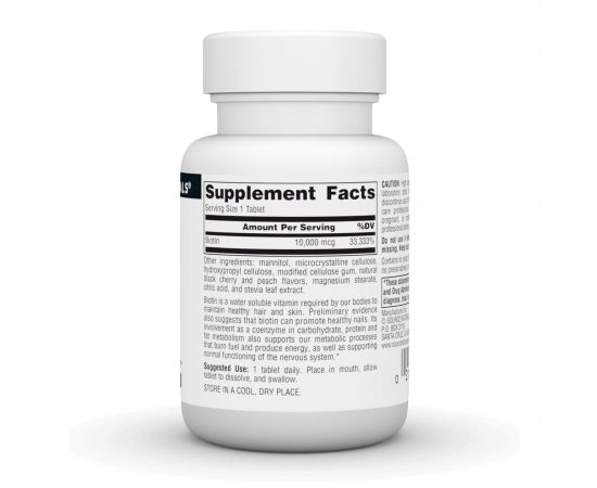 Придбати Biotin Fast Melt 10000 mcg - 120 tabs, image , зображення 2, характеристики, відгуки