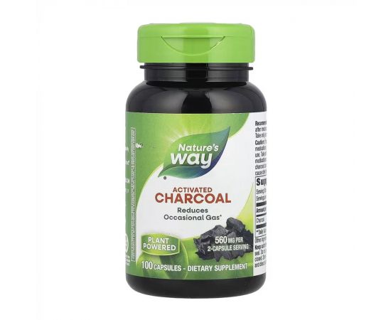 Придбати Activated Charcoal - 100 caps, image , характеристики, відгуки