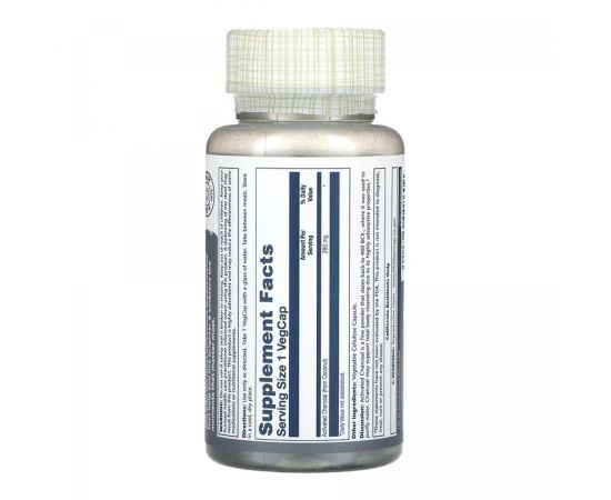 Придбати Activated Charcoal, Coconut 280mg - 90 vcaps, image , зображення 2, характеристики, відгуки
