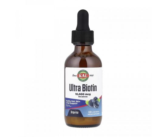 Придбати Ultra Biotin 10000mcg - 59 ml Mixed Berry, image , характеристики, відгуки
