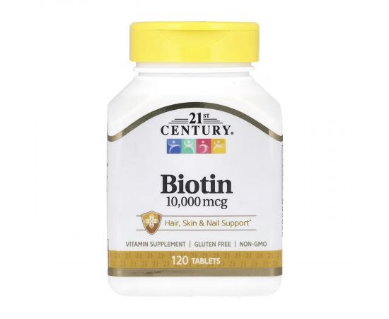 Придбати Biotin 10,000 mcg - 120 tabs, image , характеристики, відгуки