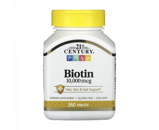 Придбати Biotin 10,000 mcg - 360 tabs, image , характеристики, відгуки