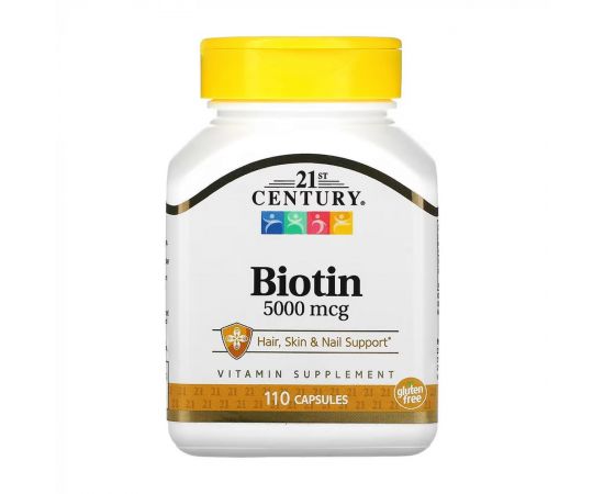Придбати Biotin 5000 mcg - 110 caps, image , характеристики, відгуки