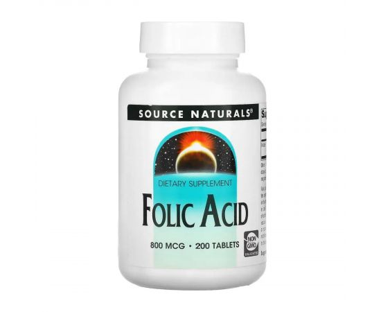 Придбати Folic Acid 800 mcg - 200 tabs, image , характеристики, відгуки