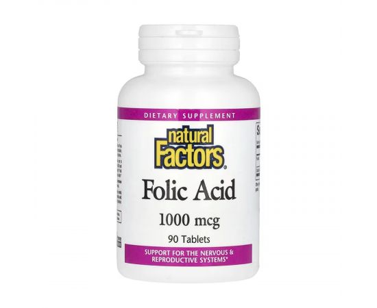 Придбати Folic Acid 1mg - 90 tabs, image , характеристики, відгуки