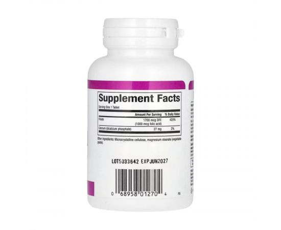 Придбати Folic Acid 1mg - 90 tabs, image , зображення 2, характеристики, відгуки