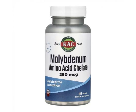 Придбати Molybdenum Amino Acid Chelate 250 mcg - 100 tabs, image , характеристики, відгуки