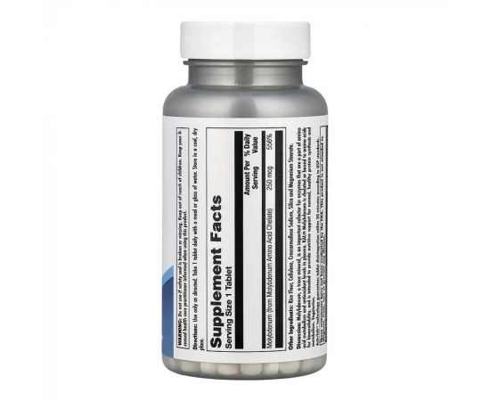 Придбати Molybdenum Amino Acid Chelate 250 mcg - 100 tabs, image , зображення 2, характеристики, відгуки
