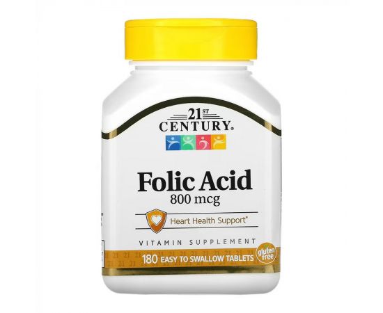 Придбати Folic Acid 800 mcg - 180 tabs, image , характеристики, відгуки