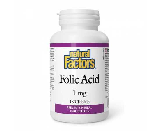 Придбати Folic Acid 1mg - 180 caps, image , характеристики, відгуки