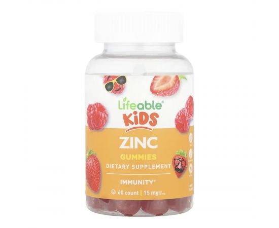 Придбати Zinc Kids - 60 gummies, image , характеристики, відгуки