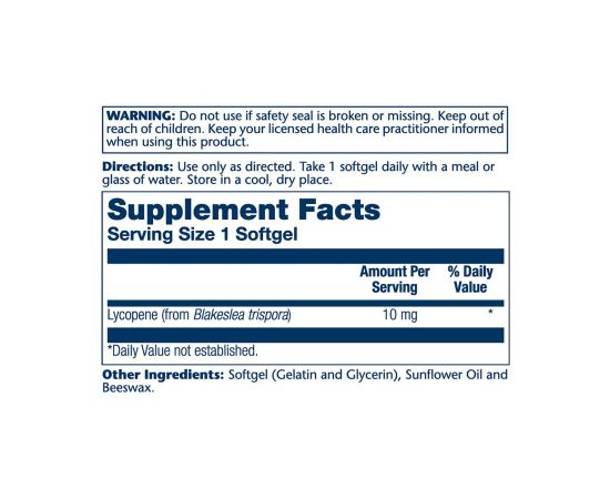 Придбати Lycopene 10mg - 60 vcaps, image , зображення 2, характеристики, відгуки