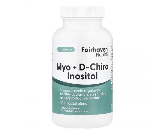 Придбати Myo + D-Chiro Inositol - 120 caps, image , характеристики, відгуки