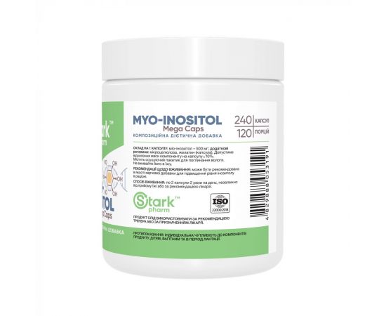 Придбати Myo-Inositol 500mg - 240 caps, image , зображення 2, характеристики, відгуки