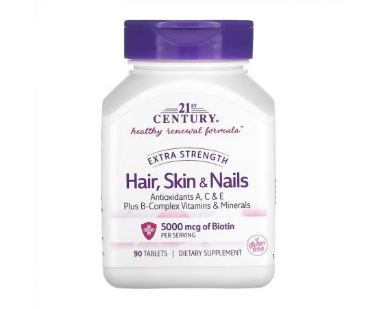 Купить Hair, Skin & Nails Extra Strength - 90 tabs, фото , изображение 3, характеристики, отзывы
