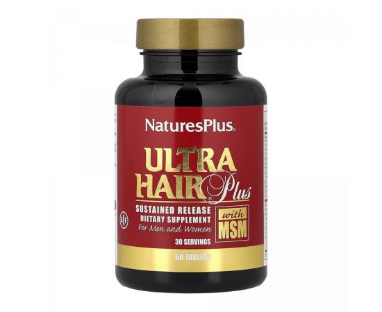 Придбати Ultra Hair Plus with MSM - 60 tabs, image , характеристики, відгуки