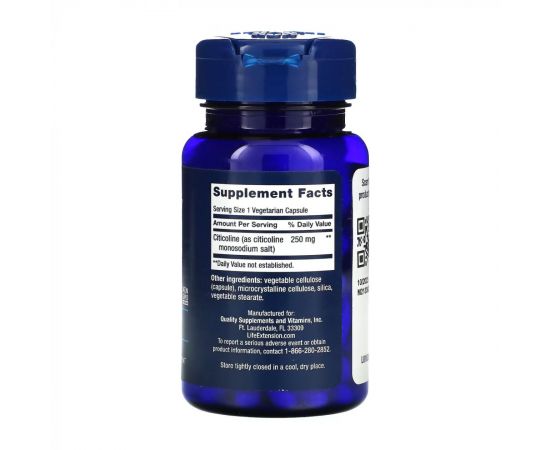 Придбати Citicoline (CDP-Choline) - 60 vcaps, image , зображення 2, характеристики, відгуки