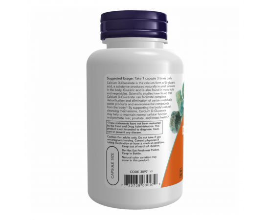 Придбати Calcium D-Glucarate 500mg - 90 vcaps, image , зображення 3, характеристики, відгуки