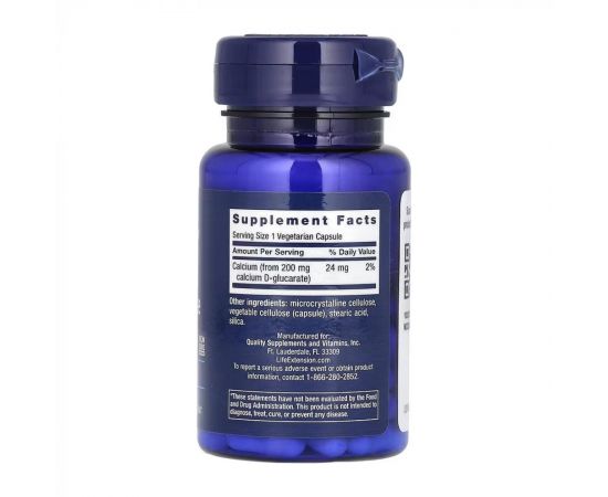 Придбати Calcium D-Glucarate 200mg - 60 vcaps, image , зображення 2, характеристики, відгуки