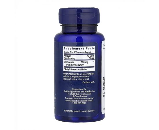 Придбати Lactoferrin Caps - 60 vcaps, image , зображення 2, характеристики, відгуки
