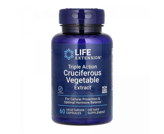 Придбати Triple Action Cruciferous Vegetable Extract - 60 vcaps, image , характеристики, відгуки
