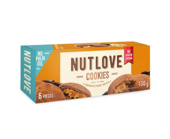 Купить Nutlove Cookies -130g Chocolate Peanut Butter, фото , характеристики, отзывы