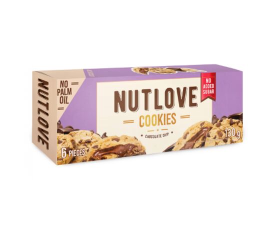 Купить Nutlove Cookies -130g Chocolate Chip, фото , характеристики, отзывы