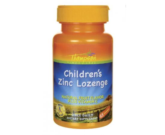 Купить Цинк для детей Children's Zinc w/C 5 mg - 45 Lozenges - Swanson, фото , характеристики, отзывы