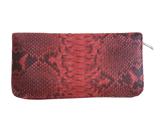 Купить Гаманець портмоне жіночий Ekzotic leather (snw28_3) із натуральної шкіри пітона червоний, фото , характеристики, отзывы