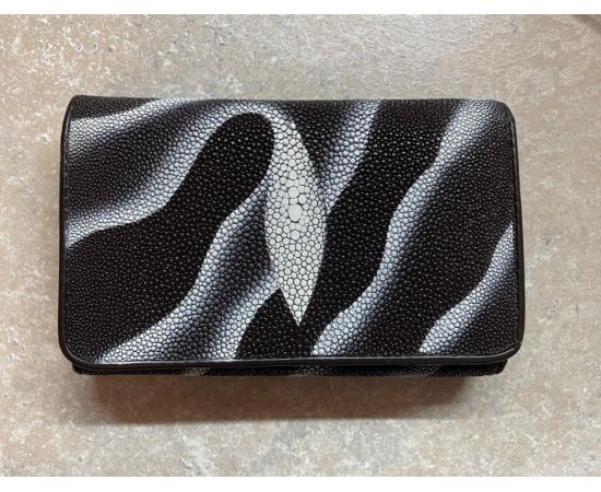 Купить Кошелек из кожи ската  Ekzotic Leather  Серый (stw 18_1), фото , характеристики, отзывы