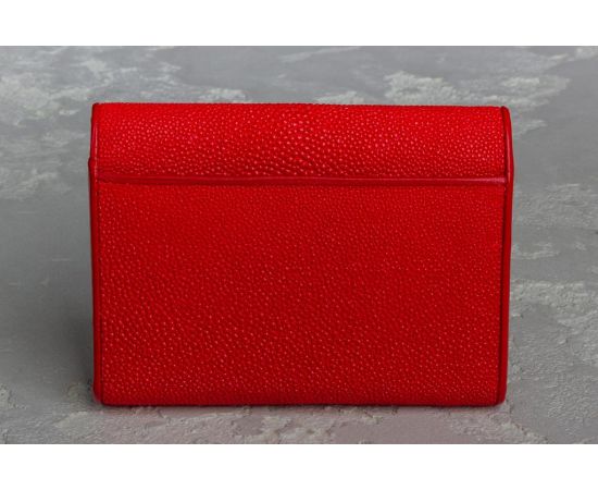Купить Кошелек из кожи ската  Ekzotic Leather Красный (stw 18_2), фото , изображение 2, характеристики, отзывы