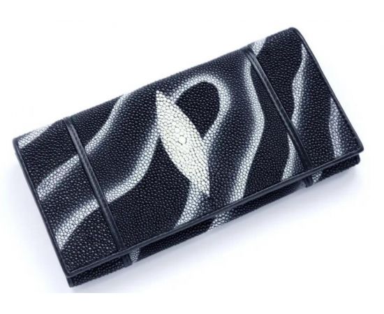 Купить Кошелек из ската  Ekzotic Leather Черный (stw 29_1), фото , характеристики, отзывы