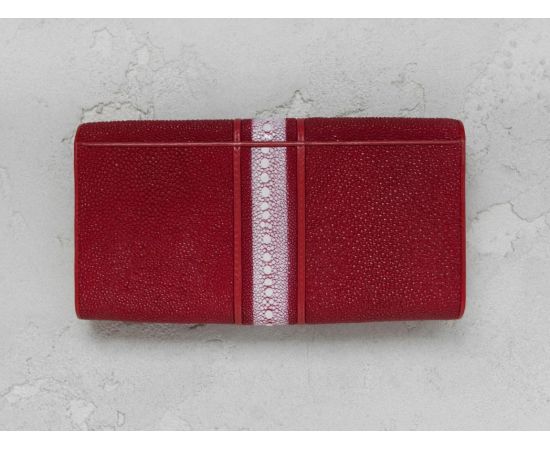 Придбати Кошелек женский Ekzotic leather из натуральной кожи морского ската Красный (stw 79_2), image , зображення 2, характеристики, відгуки