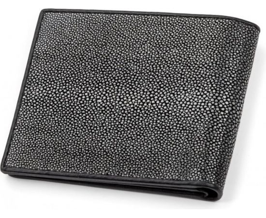 Купить Гаманець чоловічий чорний із натуральної шкіри ската Ekzotic leather (stw120_6), фото , изображение 2, характеристики, отзывы