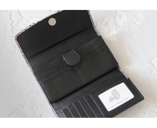 Придбати Кошелек женский из натуральной кожи морского ската Ekzotic Leather Черный (stw 15_1), image , зображення 2, характеристики, відгуки