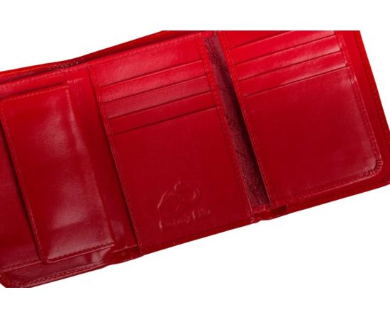 Купить Гаманець жіночий Ekzotic Leather (stw18_9) із натуральної шкіри морського ската червоний з квіткою, фото , изображение 4, характеристики, отзывы