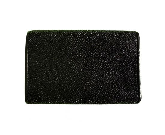 Придбати Ключниця жіноча із натуральної шкіри ската чорна маленька Ekzotic Leather (stk02), image , зображення 2, характеристики, відгуки