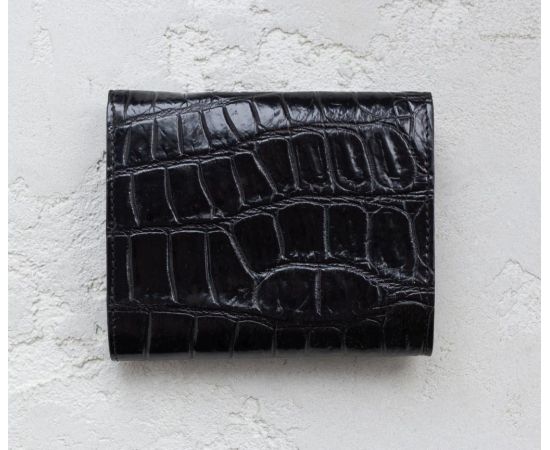 Купить Кошелек из кожи крокодила Ekzotic Leather Черный (cw 110_1), фото , изображение 2, характеристики, отзывы