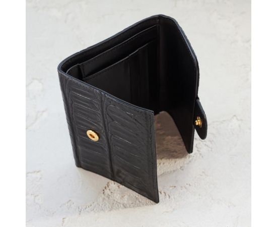 Купить Кошелек из кожи крокодила Ekzotic Leather Черный (cw 110_1), фото , изображение 3, характеристики, отзывы
