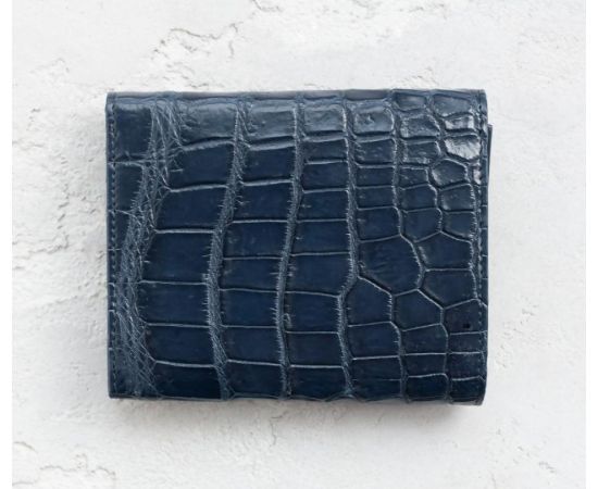 Купить Кошелек из кожи крокодила Ekzotic Leather Cиний (cw 110_3), фото , изображение 2, характеристики, отзывы