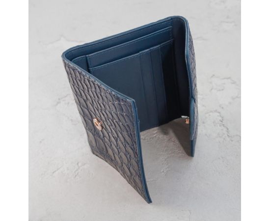 Купить Кошелек из кожи крокодила Ekzotic Leather Cиний (cw 110_3), фото , изображение 3, характеристики, отзывы