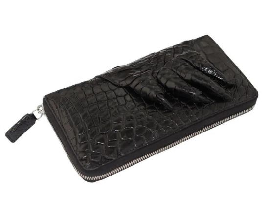 Купить Кошелек-клатч Ekzotic Leather из натуральной кожи крокодила Черный   (cw 28_1), фото , характеристики, отзывы